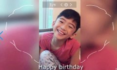 家人集体祝福张柏芝生日快乐 Lucas小Q又长大了